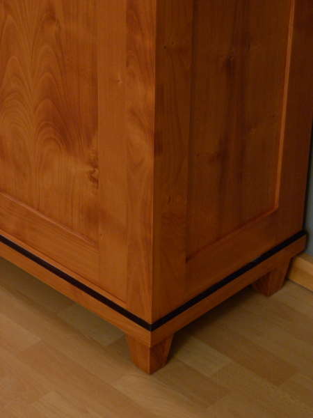 Bücherschrank Massivholz 2 Glastüren, kirscholzschrank, kirsche schrank