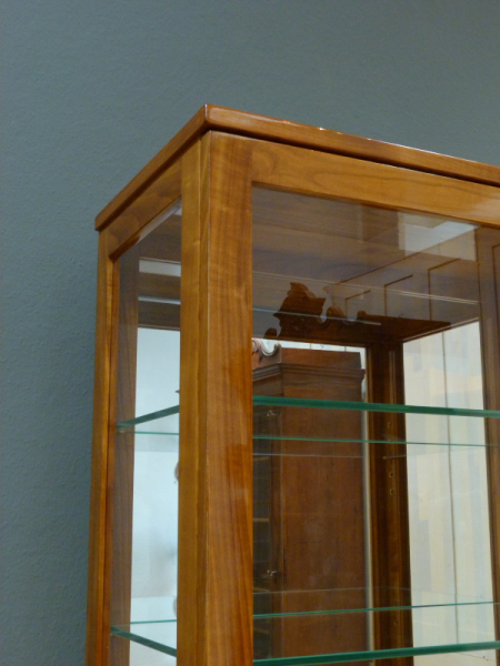 Bücherschrank Massivholz 2 Glastüren, kirscholzschrank, kirsche schrank