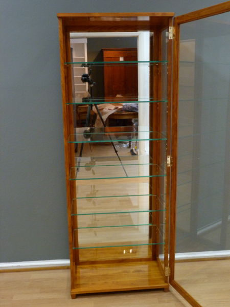 Bücherschrank Massivholz 2 Glastüren, kirscholzschrank, kirsche schrank