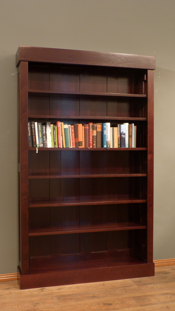 Massivholz Bücherregal im Bauhausstil, massiv Erle, zerlegbar