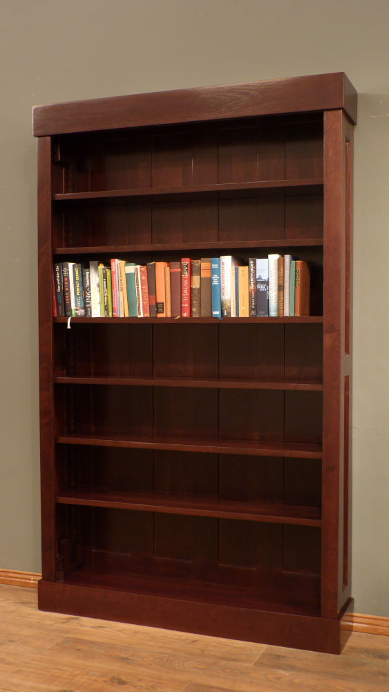 Massivholz Bücherregal im Bauhausstil, massiv Erle, zerlegbar