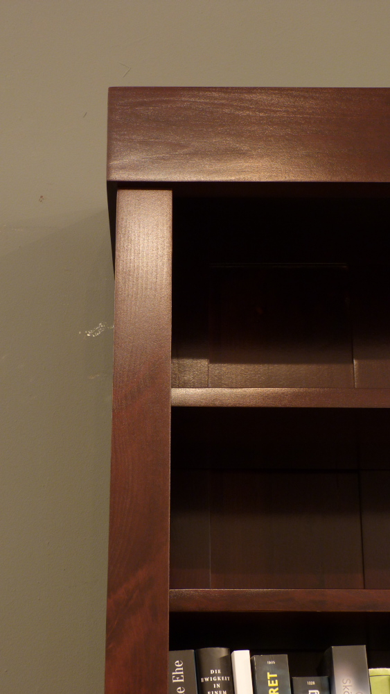 Massivholz Bücherregal im Bauhausstil, massiv Erle, zerlegbar