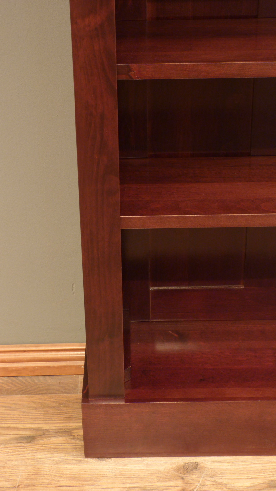 Massivholz Bücherregal im Bauhausstil, massiv Erle, zerlegbar