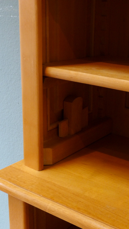 Massivholz Bücherregale nach Maß, gebrauchtes Bücherregal in schlichter Gestaltung