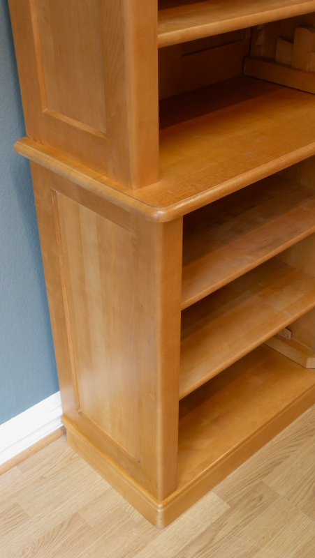 Massivholz Bücherregale nach Maß, gebrauchtes Bücherregal in schlichter Gestaltung