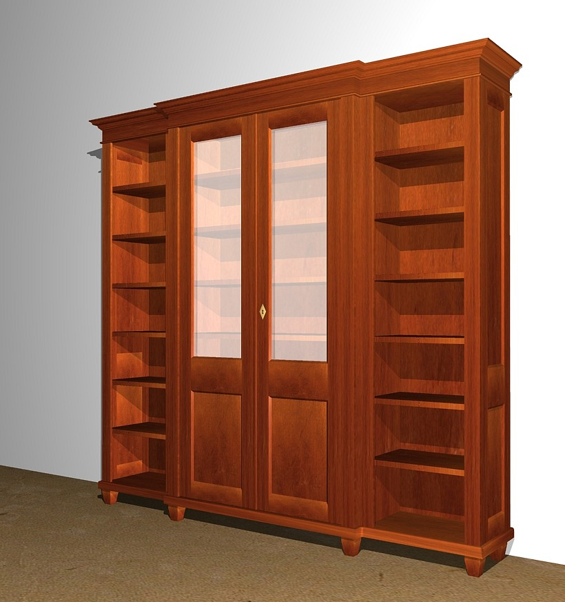 Bücherschrank aus Massivholz DREIER29