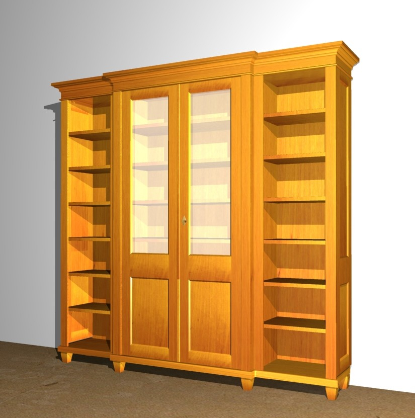Bücherschrank aus Massivholz DREIER29