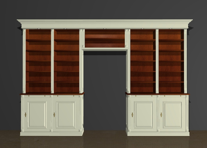 Türüberbau aus Massivholz in Erle weiß und kirsche 1, Türüberbau 06