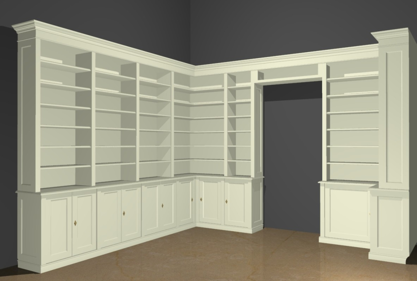 Türüberbau aus Massivholz in Erle, Türüberbau 05