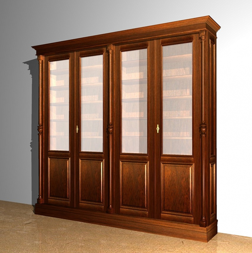 Bücherschrank aus Massivholz DOPPLER32