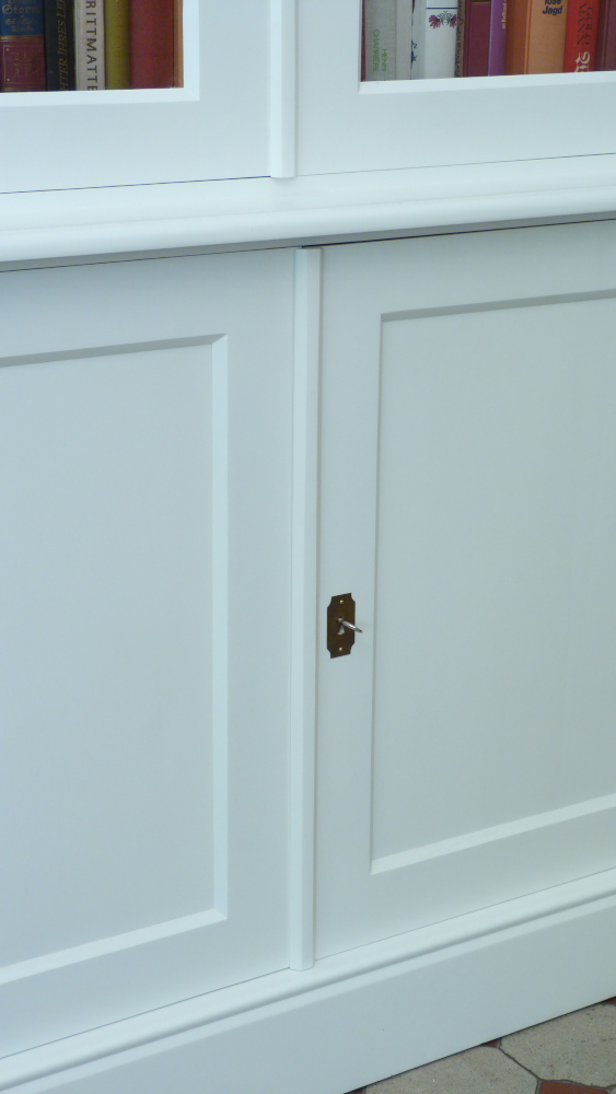 Bibliotheksschrank, massiv Erle