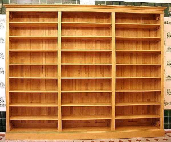 Bücherregal massiv aus Holz Erle im Naturton DREIER3 - Bild 1