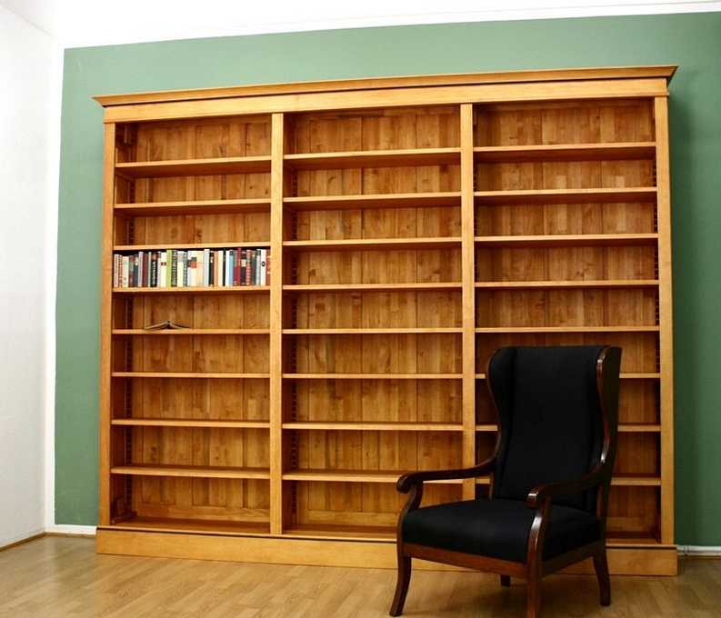 Bücherregal aus Massivholz Erle im Naturton DREIER15 - Bild 1