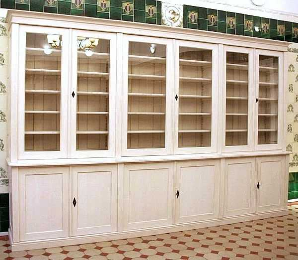 Bücherschrank mit Glastüren Shabby Chic DREIER27 - Bild 3