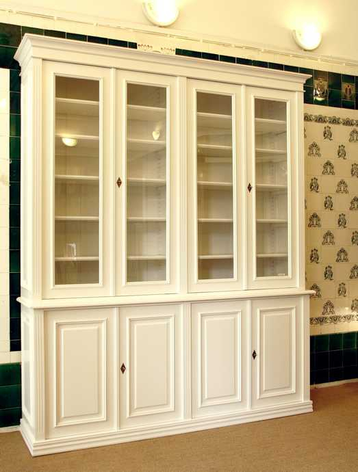 Bücherschrank in weiß aus Massivholz DOPPLER23 - Bild 2