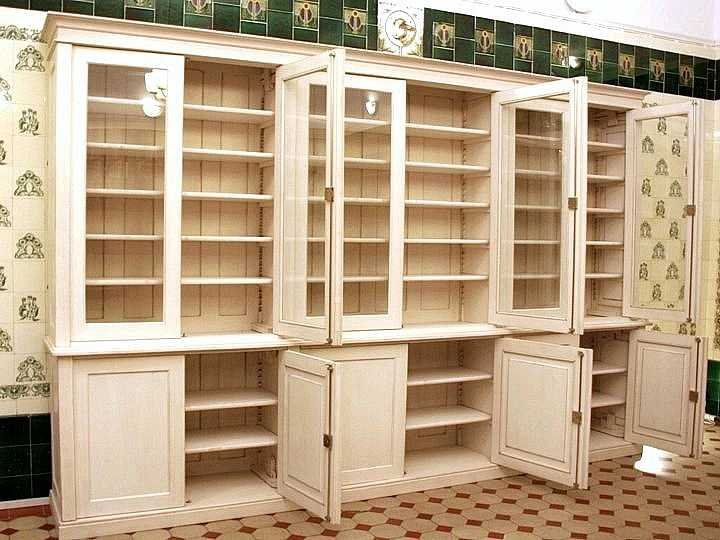 Bücherschrank in weiß aus Massivholz DREIER27 - Bild 4