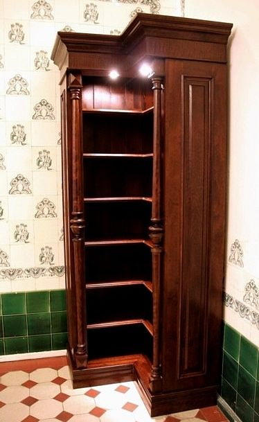 Eckregal mit Beleuchtung aus Massivholz ECKE5 - Bild 2