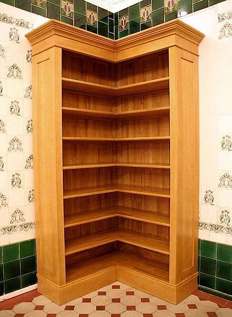 Eckregal massiv aus Holz Erle im Naturton ECKE2 - Bild 2