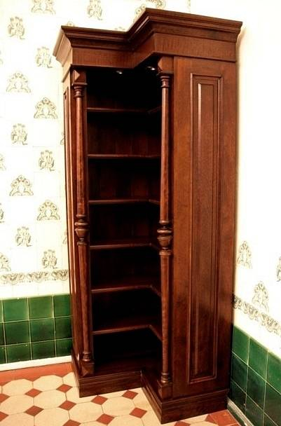 Eckregal aus Holz im Gründerzeitstil ECKE5 - Bild 5