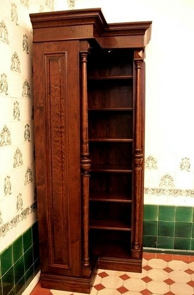 Eckregal aus Massivholz mit gedrechselten Säulen ECKE5 - Bild 6