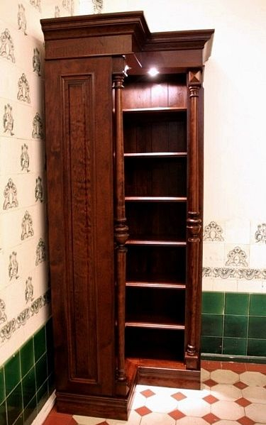 Eckregal aus Holz mit Licht Halogenspots ECKE5 - Bild 3