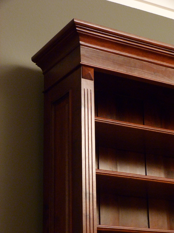 Bücherregal Massivholz im Mahagoniton EINER9