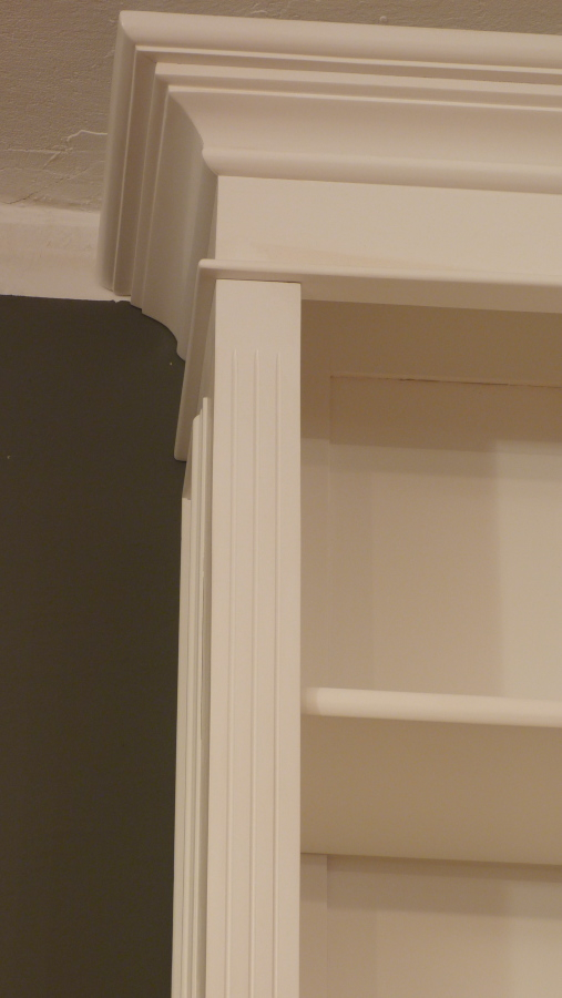 Massivholz Bücherregal mit Leiter