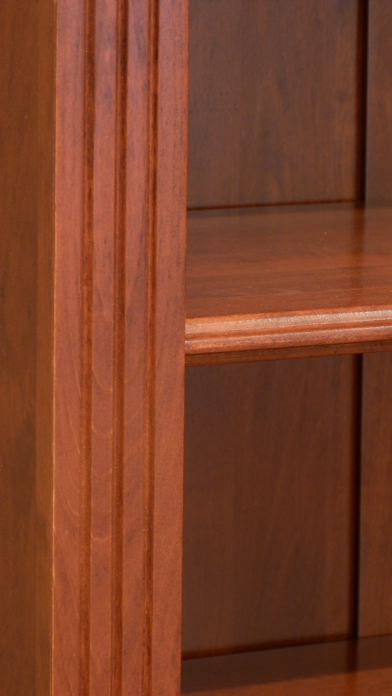 Massivholz Bücherregal im Gründerzeit Stil