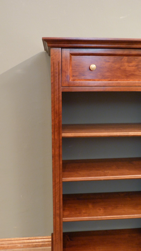 Massivholz Bücherregale nach Maß Bücherregal Massivholz Erle Nussbaum