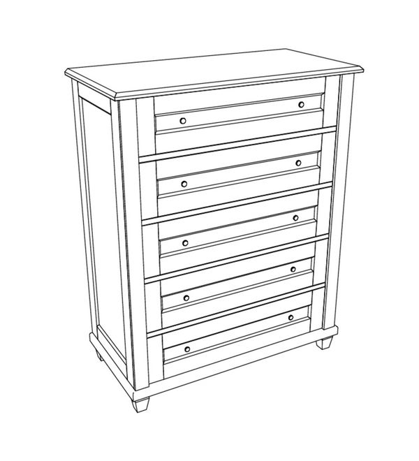 Zeichnung der Kommode KOMM8 - Bild 7