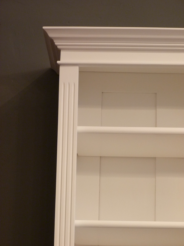 Massivholz Bücherregal, dreifach strukturiert