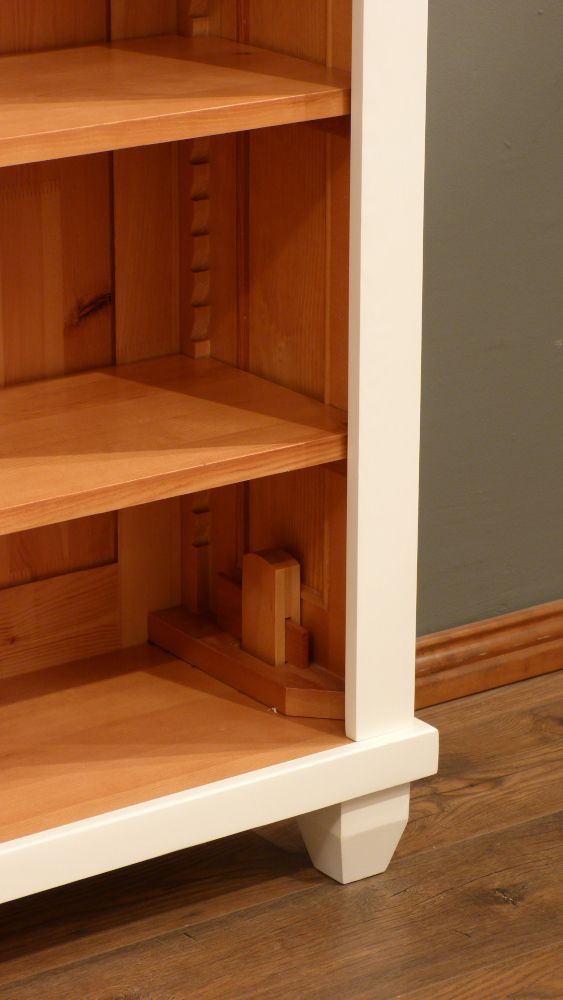 Massivholz Bücherregal im klassischen Stil, komplett zerlegbar