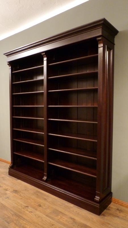 Massivholz Bücherregal im Gründerzeitstil, auch nach Maß