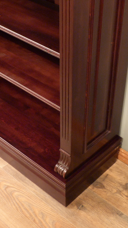 Massivholz Bücherregal im Gründerzeitstil, auch nach Maß