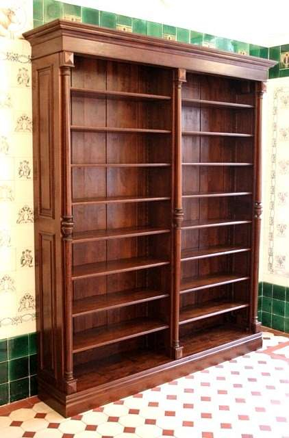 Regal aus Massivholz mit Gründerzeitsäulen DOPPLER2 - Bild 2