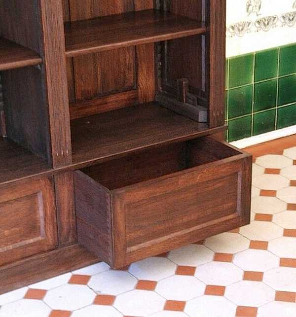 geöffnete Schublade der Regalwand WAND19 - Bild 5