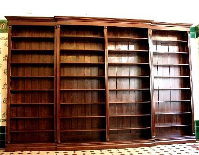 Regalwand aus Massivholz Erle mit Vorbau WAND9 - Bild 2