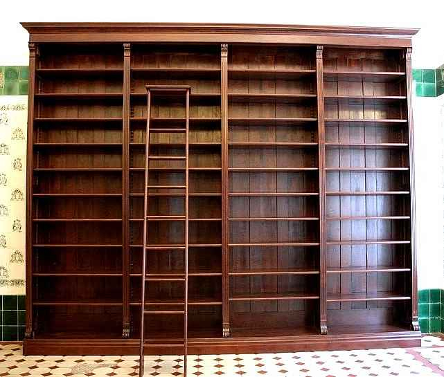 Regalwand aus Massivholz im Gründerzeitstil WAND5 - Bild 1