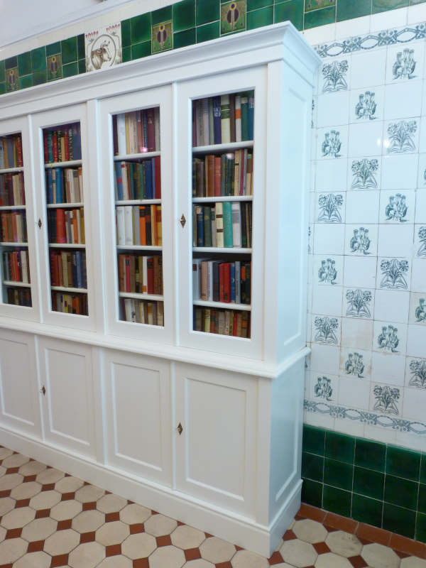 Bücherschrank mit Glastüren Shabby Chic DREIER30