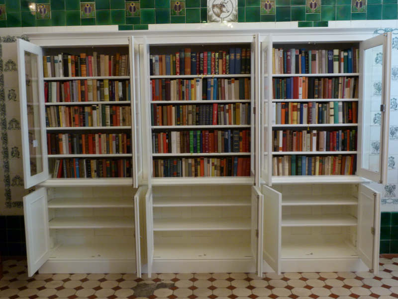 Bücherschrank mit Glastüren Shabby Chic DREIER30