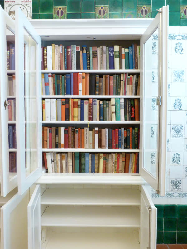 Bücherschrank mit Glastüren Shabby Chic DREIER30